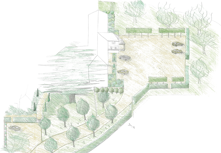Mill House Garden concept plan