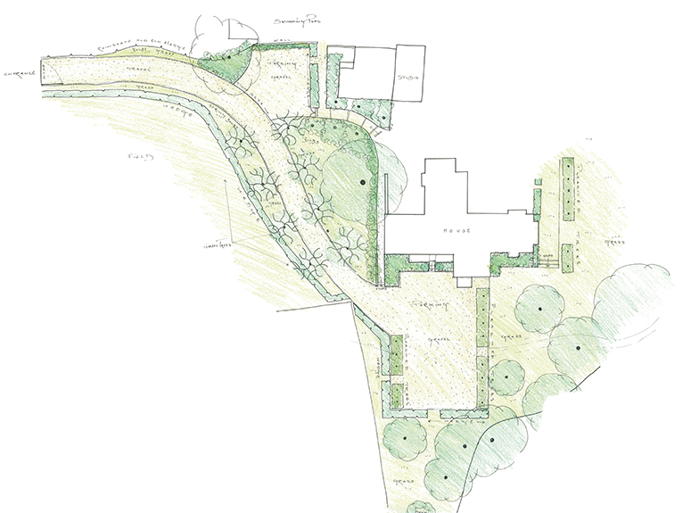 Mill House Garden concept plan
